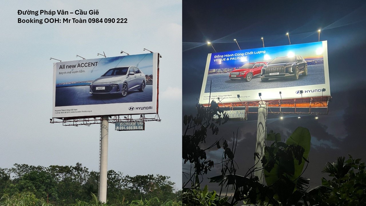 Quảng cáo cho Thương hiệu HYUNDAI – THÀNH CÔNG – SKY LED Thủ Thiêm, Billboard Toàn Quốc