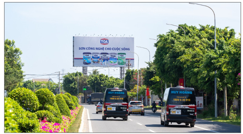 Quảng cáo cho Thương hiệu Sơn TOA – LED Nội đô, sân bay, Billboard Toàn Quốc