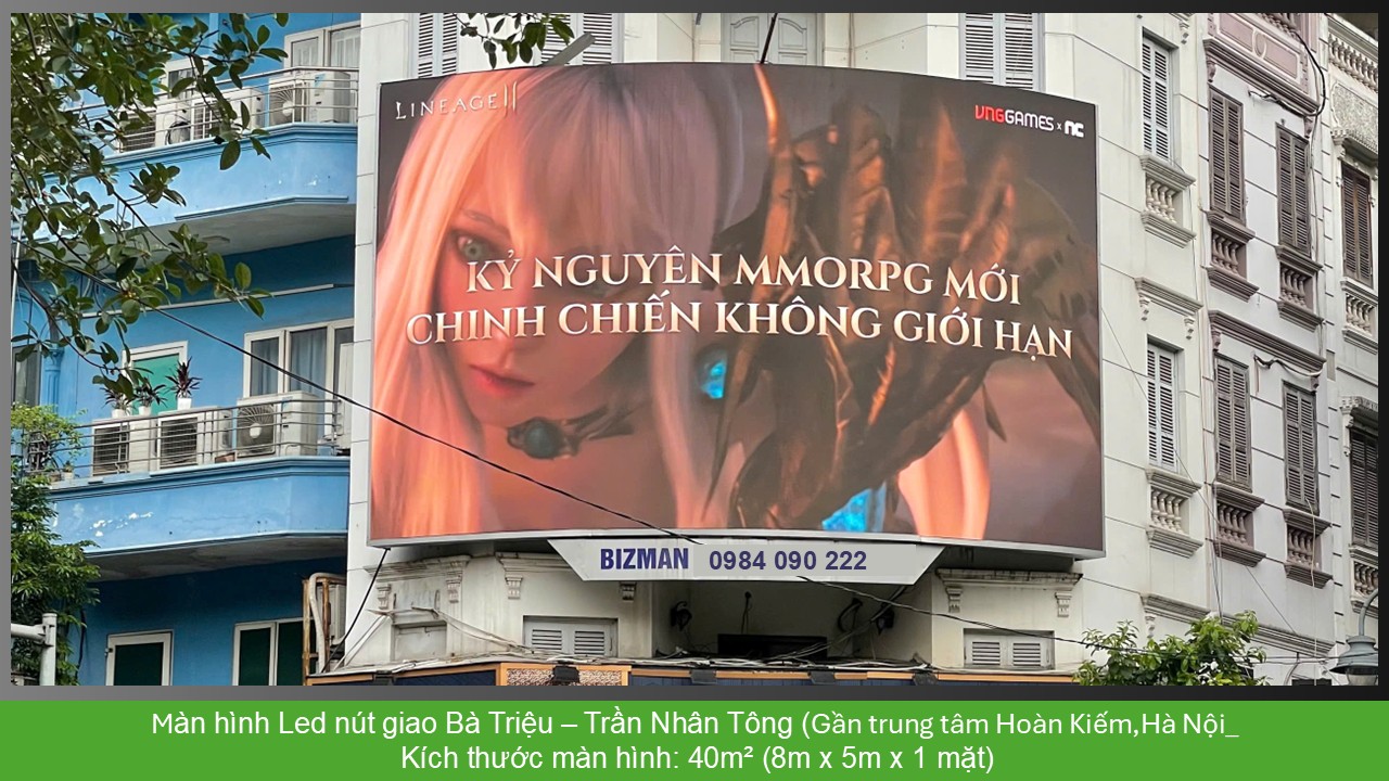Màn hình LED tại Bà Triệu - Trần Nhân Tông