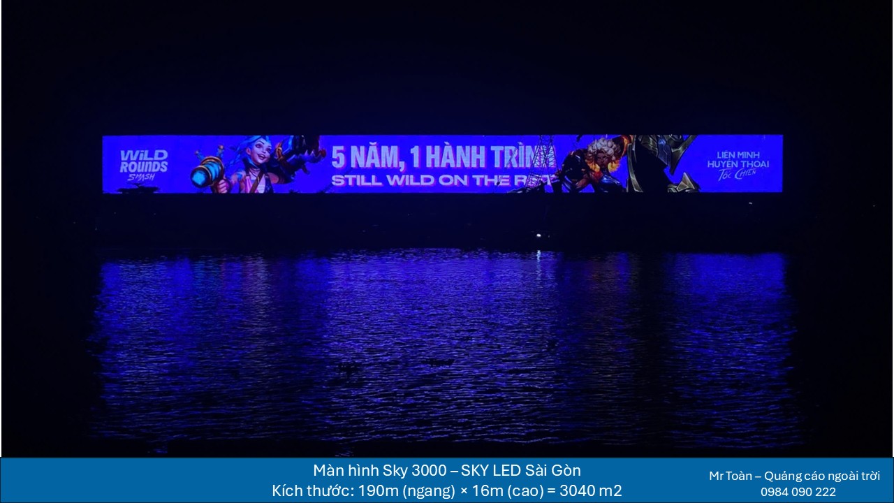 SKY LED Sài Gòn – Quảng cáo ngoài trời đẳng cấp cho sự kiện VNG Wild Rounds: SMASH 2025