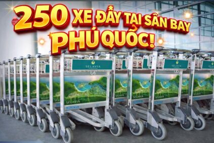 Quảng cáo xe đẩy sân bay – Giải pháp quảng cáo sân bay hiệu quả cùng Bizman