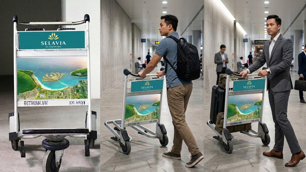 Quảng cáo xe đẩy sân bay – Giải pháp quảng cáo sân bay hiệu quả cùng Bizman - Ảnh 3